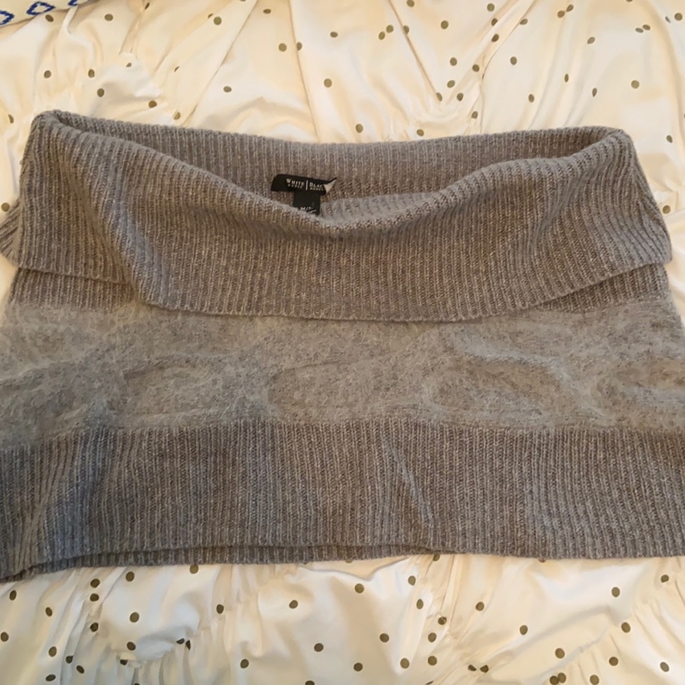 Beautiful rabbit hair gray shrug